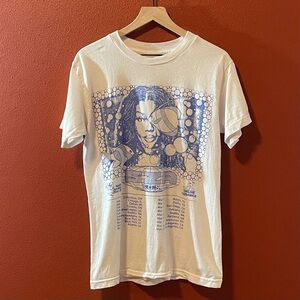 SZA Unisex 2023 S.O.S North America Tour Graphic Official Merch White Tee Shirt